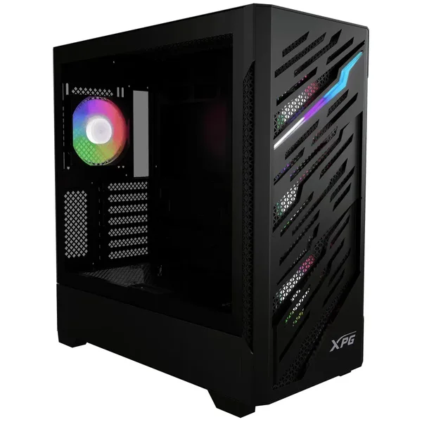 XPG STARKER AIR MT BTF Black Mid Tower Gaming PC Case, Tempered Glass ATX BTF Chassis with High Airflow Design