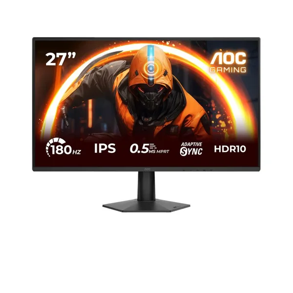 AOC 27G50F 27" Frameless Esports Gaming Monitor – 180Hz, IPS, FHD, HDR Ready, Adaptive Sync + MBR Sync