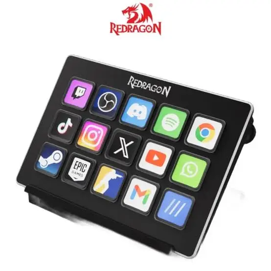 Redragon SS-550 Stream Station 15 Customizable LCD Keys Streaming Controller