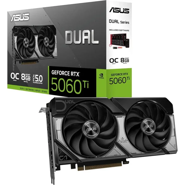 ASUS Dual GeForce RTX 5060 Ti OC Edition 8GB GDDR7 Gaming Graphics Card – DUAL-RTX5060TI-08G