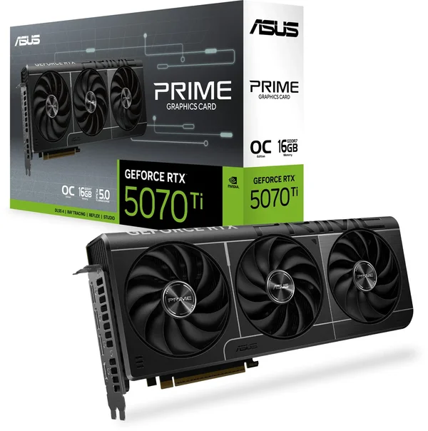 ASUS PRIME GeForce RTX 5070 Ti OC Edition 16GB GDDR7 Gaming Graphics Card
