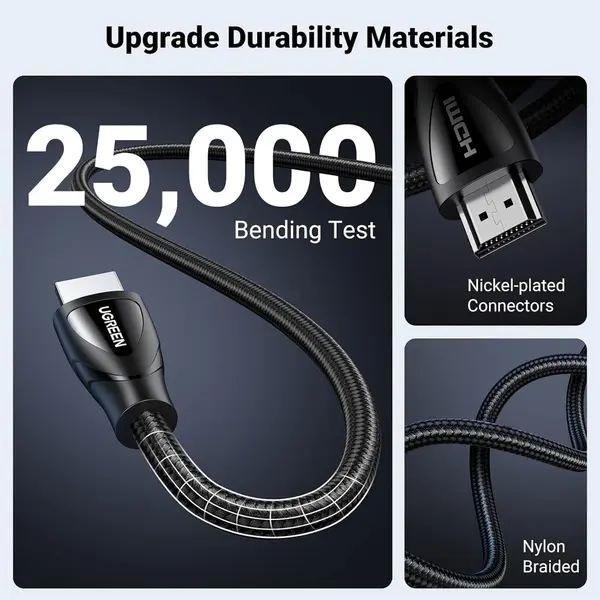 UGREEN Micro HDMI to HDMI 4K Cable 1.5M Male to Male Ultra HD High Speed HDMI Cable Black