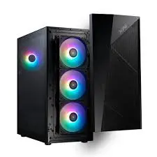 XPG LANDER 500 MTA Black Mid Tower Gaming PC Case, ARGB Tempered Glass ATX Chassis