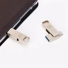 HP x206C 32GB USB 3.2 Type-C OTG Flash Drive – Dual USB Type-C & Type-A, High-Speed Portable Metal Pen Drive