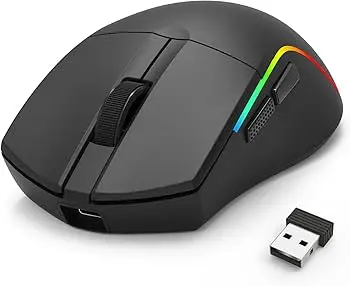 Redragon Deicide Pro M816-PRO Tri-Mode Wireless Gaming Mouse – 26000 DPI PAW3395 Sensor, Bluetooth 5.0, 2.4GHz Wireless & Wired RGB Mouse, Ultra-Lightweight Esports Gaming Mouse