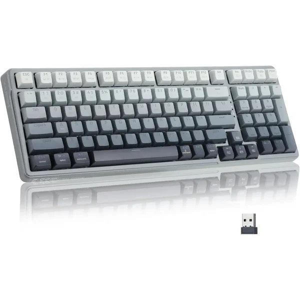 E-YOOSO Z-99 White Silver RGB Mechanical Keyboard
