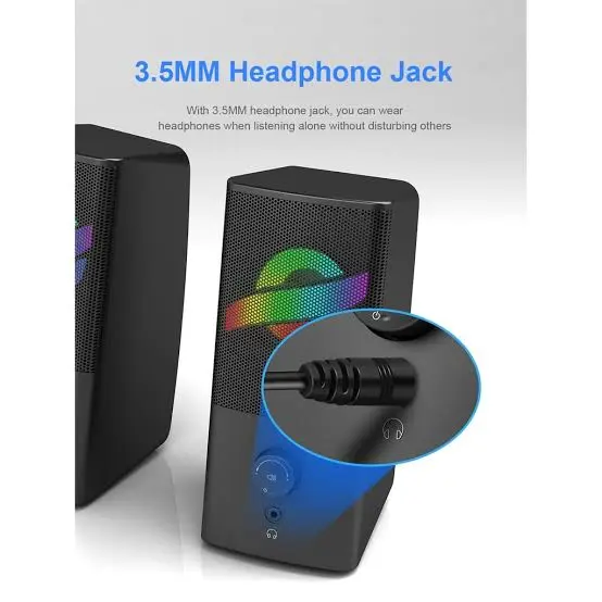 Redragon Air GS530 RGB Gaming Speakers with USB and 3.5mm Connectivity
