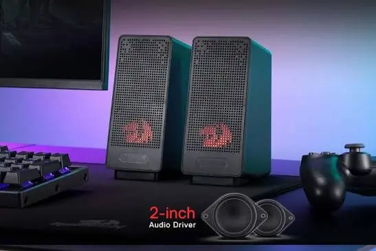 Redragon Ranch GS-513 RGB Gaming Speakers with 8 Touch Light Modes