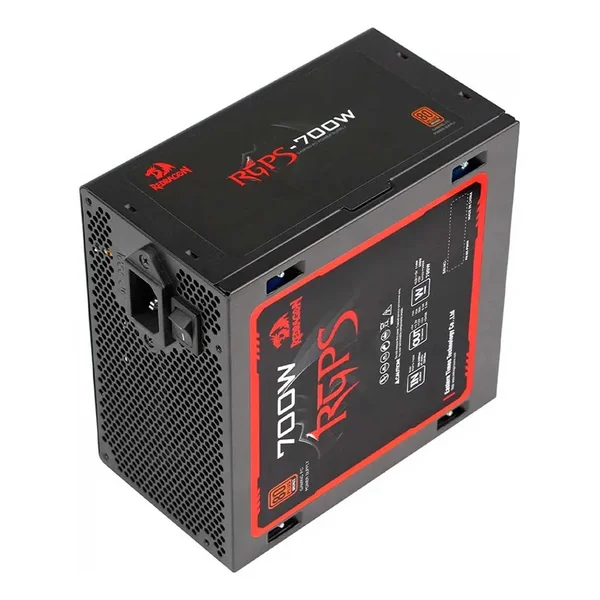 Redragon PS026 700W 80 Plus Bronze Non-Modular Power Supply with Active PFC, PCIe Support & Silent Cooling Fan
