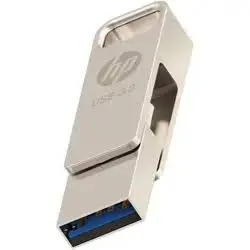 HP x206C 32GB USB 3.2 Type-C OTG Flash Drive – Dual USB Type-C & Type-A, High-Speed Portable Metal Pen Drive