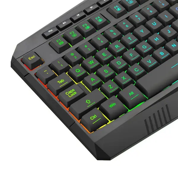 T-Dagger Submarine Wireless TGK206 Gaming Keyboard 104 Membrane Key RGB Multimedia Backlit Keyboard