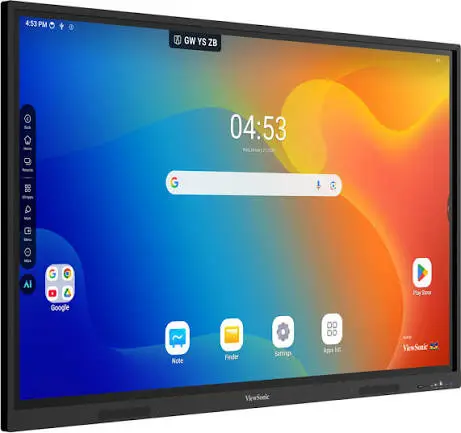 ViewSonic ViewBoard IN6505-C 65" Google EDLA Certified Interactive Display Android 16 - 8GB RAM 128GB, WiFi, AI Tools for Smart Classroom