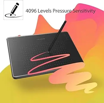 Huion H430P Inspiroy Ultra-Portable 4x3" Drawing Tablet with 4096 Pressure Levels & Battery-Free Pen