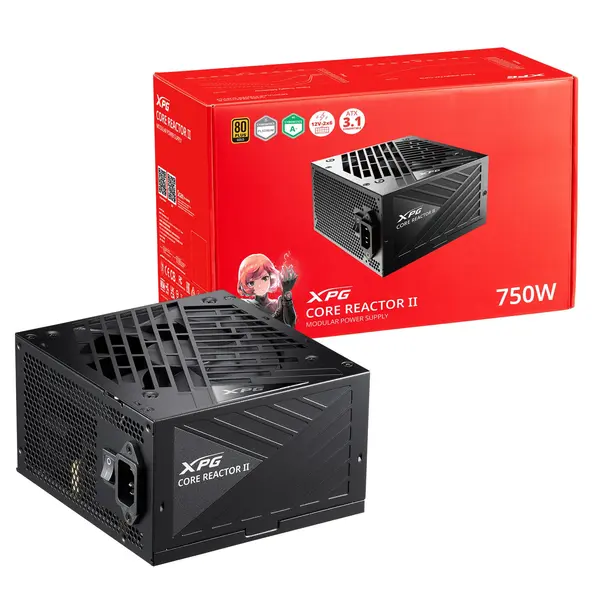 XPG CORE REACTOR II VE 750W 80 Plus Gold Fully Modular Gaming Power Supply – ATX 3.1 PCIe 5.1 Ready PSU