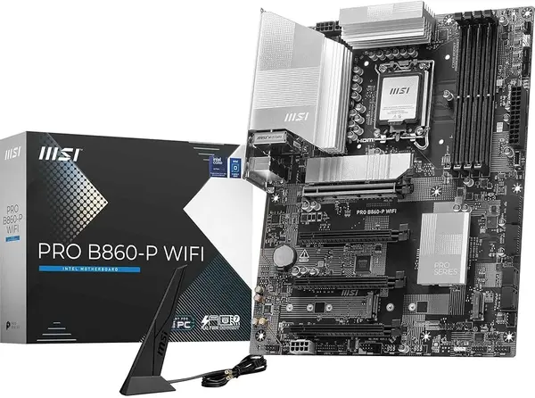 MSI B860M GAMING WIFI Intel DDR5 Micro-ATX Motherboard – LGA1851, PCIe 5.0, WiFi 7, 2.5G LAN, Gen5 Ready