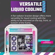 Cooler Master COSMOS C700M E-ATX Full-Tower Case Curved Tempered Glass Silver White