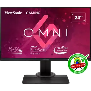 ViewSonic XG2431 Gaming Monitor, 24" FHD 1920x1080, 240Hz, 0.5ms MPRT, Fast IPS, HDR10, FreeSync Premium and G-Sync Compatible, Black