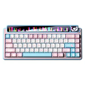 AULA-LEOBOG AMG65 65% Dot Matrix + Colour Screen Custom Wireless Bluetooth 3-Mode Mechanical Keyboard Gasket Structure
