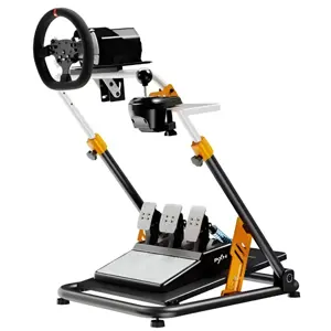 PXN A11 Gaming Steering Wheel Foldable Stand - Q235 Carbon Steel, Adjustable Height and Angle, Gear Shifter Mount