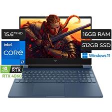 HP Victus 15-FA1657NR Gaming Laptop Intel Core i7-13620H 16GB DDR4 512GB PCIe Gen4 SSD NVIDIA GeForce RTX 4060 8GB 15.6” FHD IPS 144Hz 9ms Backlit Keyboard Windows 11 Performance Blue