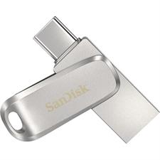 SanDisk Ultra Dual Drive Luxe 128GB USB 3.1 Type-C OTG Flash Drive – Premium Metal Dual USB-C & USB-A High-Speed Pen Drive