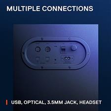 SteelSeries Arena 7 Illuminated 2.1 Gaming Speakers - 61542 | UK Plug - USB, Bluetooth