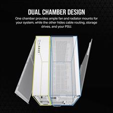 Corsair 6500D AIRFLOW Mid-Tower Dual Chamber PC Case - White - CC-9011260-WW