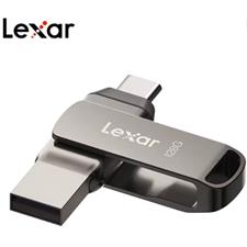 Lexar JumpDrive E32c 128GB USB 3.2 Gen 1 Type-C OTG Flash Drive – Dual USB-C & USB-A High-Speed Metal USB Drive