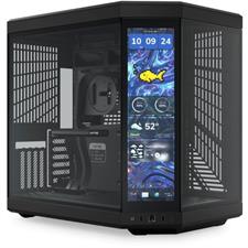 HYTE Y70 Touch Infinite Dual Chamber ATX Case with 14.9" IPS Touchscreen Pitch Black