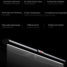 Redragon Beryl GML-113 RGB Monitor Light Bar USB Powered Sticker-Free Weighted Hanging Lamp with Adjustable Hue & 10 Brightness Levels