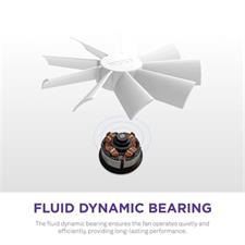 NZXT F120 RGB Duo 120mm Dual-Sided RGB Fan, 20 Individually Addressable LEDs, Anti-Vibration Rubber Corners, White, Single Pack