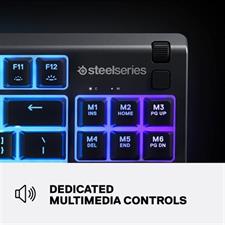 SteelSeries Apex 3 TKL RGB Gaming Keyboard Tenkeyless - Water & Dust Resistant - US English