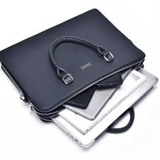DUKES DTL-980 Top Load Laptop Shoulder Bag - Blue | High-Quality PVC