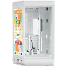 HYTE Y70 Touch Infinite Dual Chamber ATX Case with 14.9" IPS Touchscreen Snow White