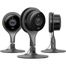 Google Nest Cam Indoor Security Cameras (3-Pack) - 1080P WiFi Camera Set