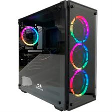 Redragon GC-606 Wheel Jack RGB Gaming PC Case Black - Tempered Glass Mid Tower