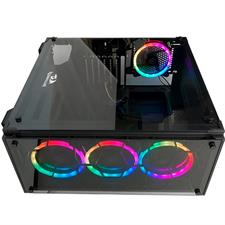 Redragon GC-606 Wheel Jack RGB Gaming PC Case Black - Tempered Glass Mid Tower