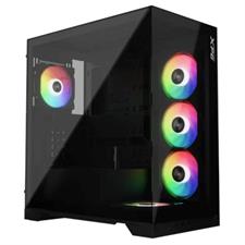 XPG Invader X Mid-Tower ATX Gaming Case Black – Tempered Glass with ARGB Fans