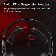 Bloody G575P Stereo Surround Sound Gaming Headset Black – 50mm Drivers, RGB Flow Backlight, Noise Cancelling Mic, 3.5mm + USB Wired Gaming Headphones for PC & Console