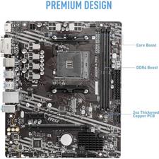 MSI A520M-A PRO AMD AM4 microATX Motherboard - DDR4 Boost, PCIe Gen3 M.2, Ryzen 3000/4000/5000 Support