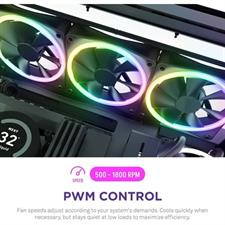 NZXT F140 RGB DUO 140mm Dual-sided RGB Fan Black