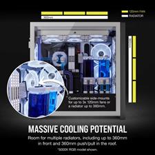CORSAIR iCUE 5000X RGB QL Edition Mid-Tower ATX Case — True White
