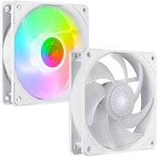 Cooler Master Sickle Flow 120 ARGB White Edition 3 IN 1 Square Frame Fan, Customizable LEDs, Air Balance Curve Blade, 120mm PWM Control MFX-B2DW-183PA-R1