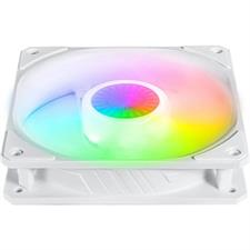 Cooler Master Sickle Flow 120 ARGB White Edition 3 IN 1 Square Frame Fan, Customizable LEDs, Air Balance Curve Blade, 120mm PWM Control MFX-B2DW-183PA-R1
