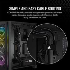 Corsair 4000D AIRFLOW Tempered Glass Mid-Tower ATX Case — Black - CC-9011200-WW