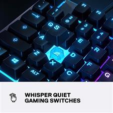 SteelSeries Apex 3 Water Resistant RGB Gaming Keyboard - Whisper Quiet Gaming Switch - English US