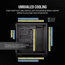 CORSAIR 6500D AIRFLOW Mid-Tower Dual Chamber PC Case - Black