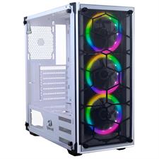 Redragon GC-606 Wheel Jack White Gaming PC Case With 3 RGB Fan