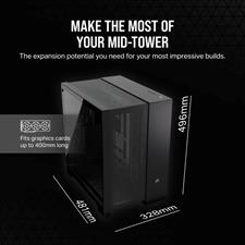 CORSAIR 6500D AIRFLOW Mid-Tower Dual Chamber PC Case - Black