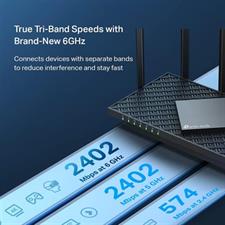 TP-Link Archer AXE75 AXE5400 Tri-Band Gigabit Wi-Fi 6E Router